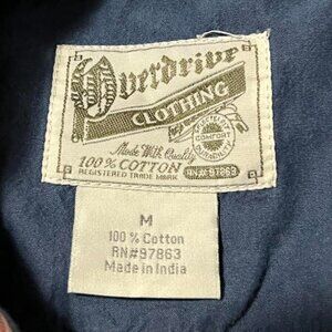 Overdrive Polo Plaid Collared Medium Orange Blue Color